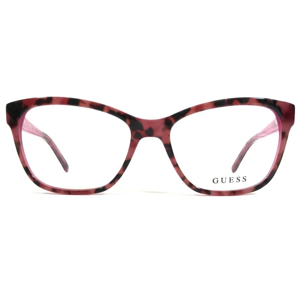 Guess Eyeglasses Frames GU2541 074 Clear Pink Brown Tortoise Cat Eye 54-17-135